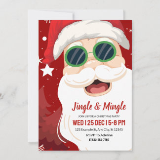 Convite para Festa de Natal Jingle & Mingle