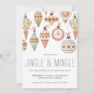 Convite para Festa de Natal Jingle & Mingle