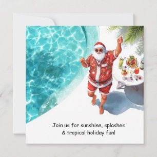 Convite para Festa de Natal na Piscina de Papai No