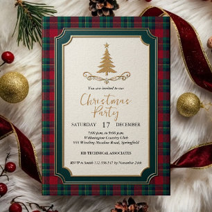 Convite para Festa de Natal Natal Elegante em Do