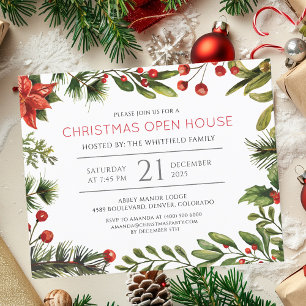 Convite para Festa de Natal Open House