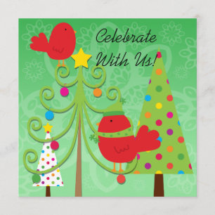 Convite para Festa de Natal Whimsical