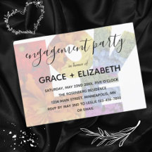 Convite para Festa de noivado de casamento do mesm