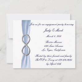 Convite para Festa de noivado de Casamento Infinit
