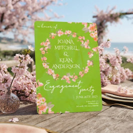 Convite para Festa de Noivado de Cerejeira em Flor