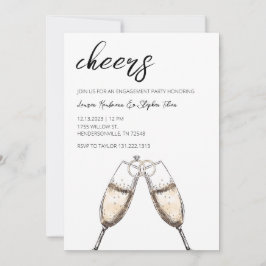 Convite para Festa de noivado de Chanfro