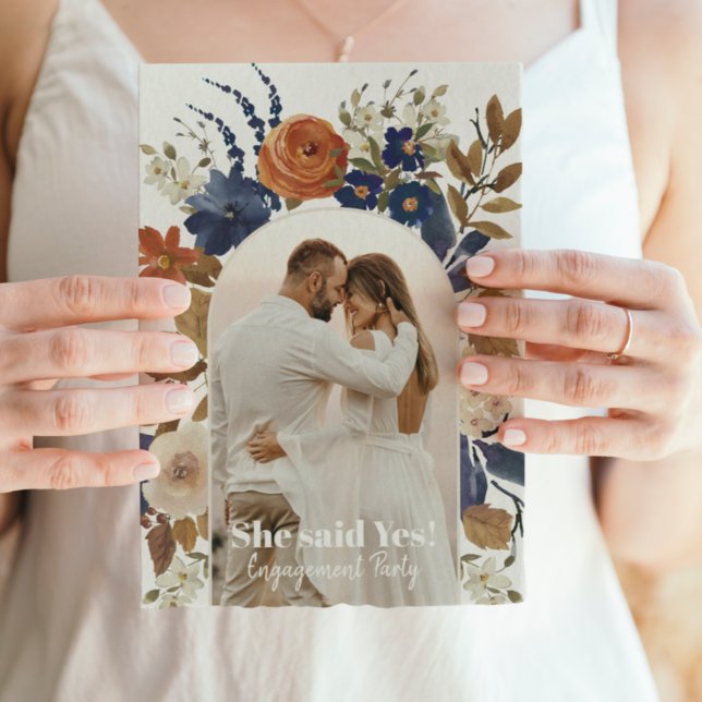 Convite para Festa de noivado de Fotografia do Arc (Criador carregado)