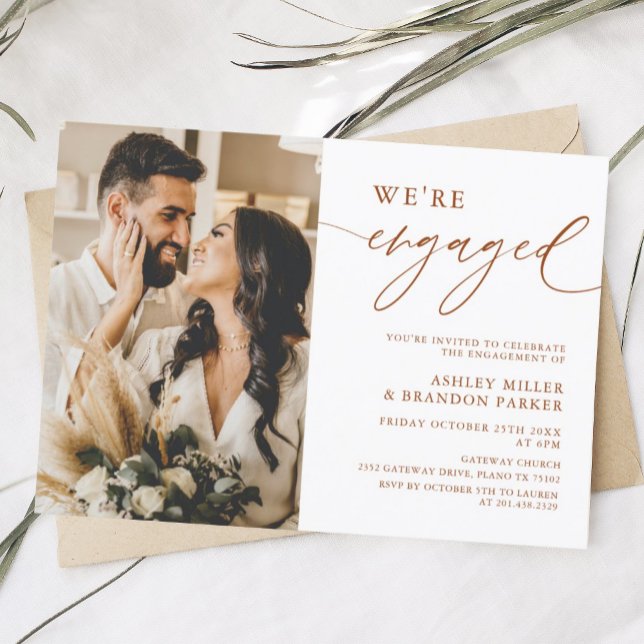 Convite para Festa de noivado de Fotografias de Te (Criador carregado)