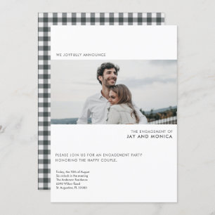 Convite para Festa de noivado de Fotos Moderna Sim