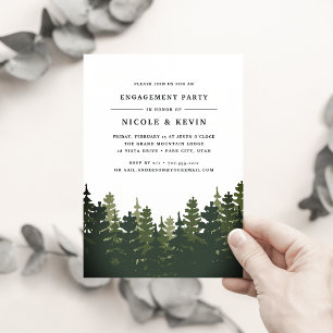 Convite para Festa de noivado de Pinos Altos