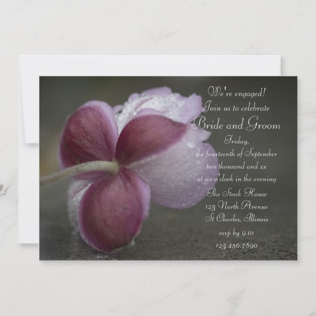 Convite para Festa de noivado de setembro (Frente)