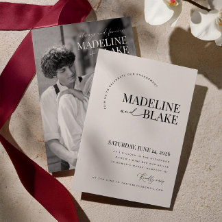Convite para Festa de Noivado MADDIE