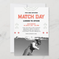 Convite para Festa de Observação de Futebol Dia de