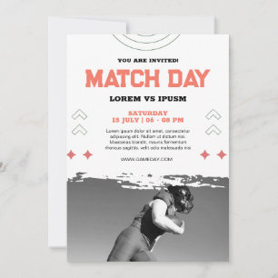 Convite para Festa de Observação de Futebol Dia de