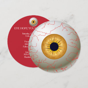Convite para Festa de Olhos de Halloween (Hazel)
