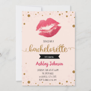 Convite para festa de palavra Bachelorette
