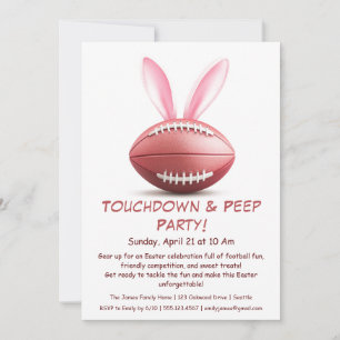 Convite para Festa de Páscoa Touchdown & Peep – Fu