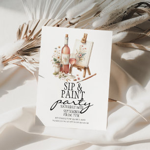 Convite para Festa de Pintura e Bebida
