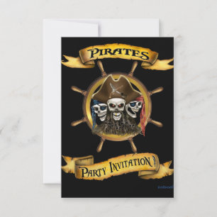 Convite para Festa de Piratas