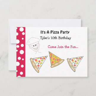 Convite para Festa de Pizza