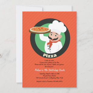 Convite para Festa de Pizza