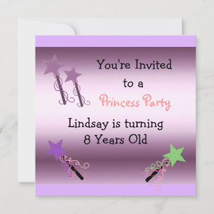 Convite para Festa de Princesa