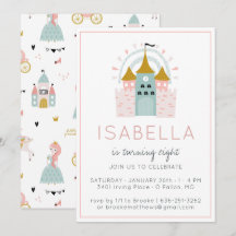Convite para Festa de Princesa dos Contos de Fadas