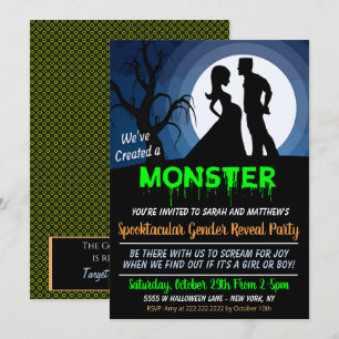 Convite para Festa de Revelação de Gênero de Hallo