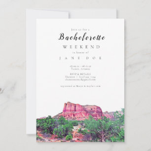Convite para Festa de solteira de Arizona Sedona