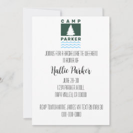 Convite para Festa de solteira de Camp Bride