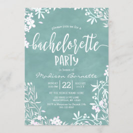 Convite para Festa de solteira de fundo de qualque