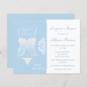 Convite para Festa de solteira de Lingerie de Orça