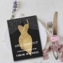 Convite para Festa de solteira de vestir do Sparkl