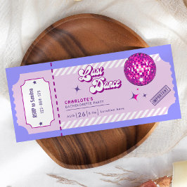 Convite para Festa de solteira do Último Dance Dis