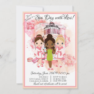 Convite para Festa de Spa Afro-Americano