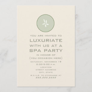 Convite para Festa de Spa - Pepino