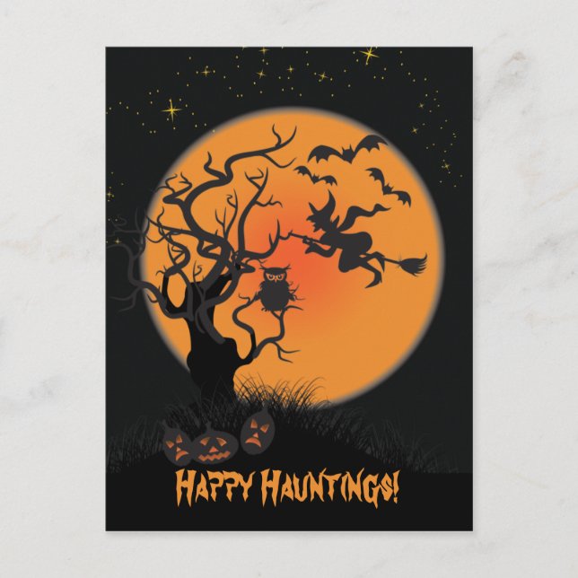Convite para Festa de Terror do Halloween (Frente)