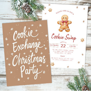 Convite para Festa de Troca de Biscoitos de Natal