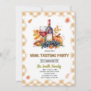 Convite para Festa de Vinho de Outono