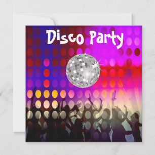 convite para festa disco
