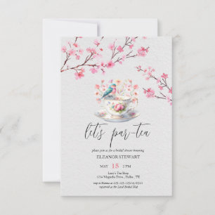 Convite para Festa do Chá "Vamos Par-Tea"