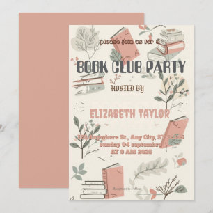 Convite para Festa do Clube do Livro – Noite Aconc