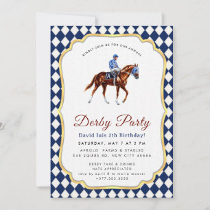 Convite para Festa do Derby