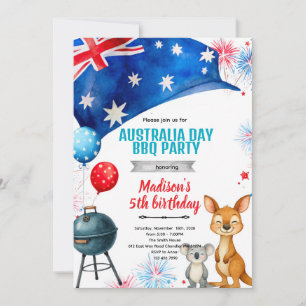 Convite para festa do Dia da Austrália