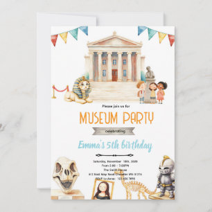 Convite para festa do dia do museu