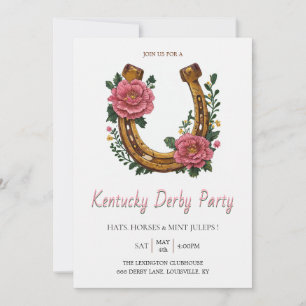 Convite para Festa do Kentucky Derby P
