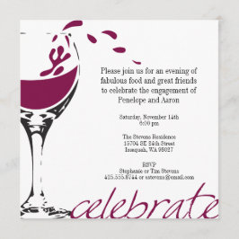 Convite para Festa do Merlot Espalhado