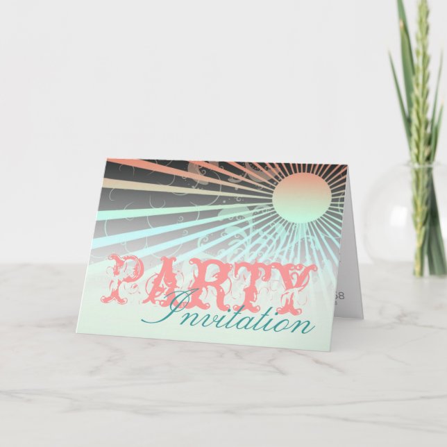 Convite para Festa do Sol de Verão (Frente)