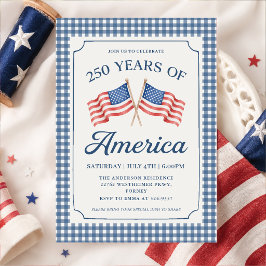 Convite para Festa dos 250 Anos da América