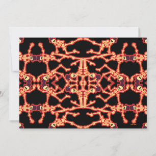 Convite para Festa dos Esqueletos Dançantes